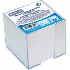 Cub hartie cu suport plastic, 92x92x82mm, DONAU - hartie culoare alba