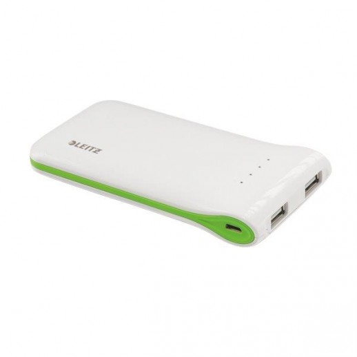 Baterie portabila LEITZ Complete, cu USB - alb